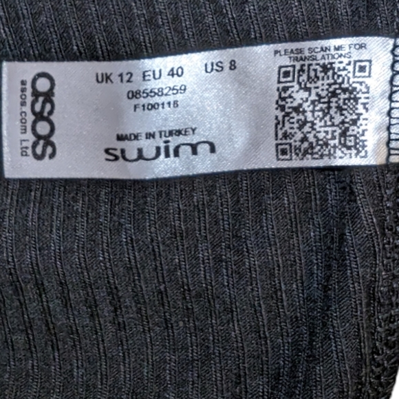 ๐ 3/$15 - ASOS Cropped Ribbed "Beachfront" Tank Top, Size 8 (Fits Like S/M) - Picture 4 of 6